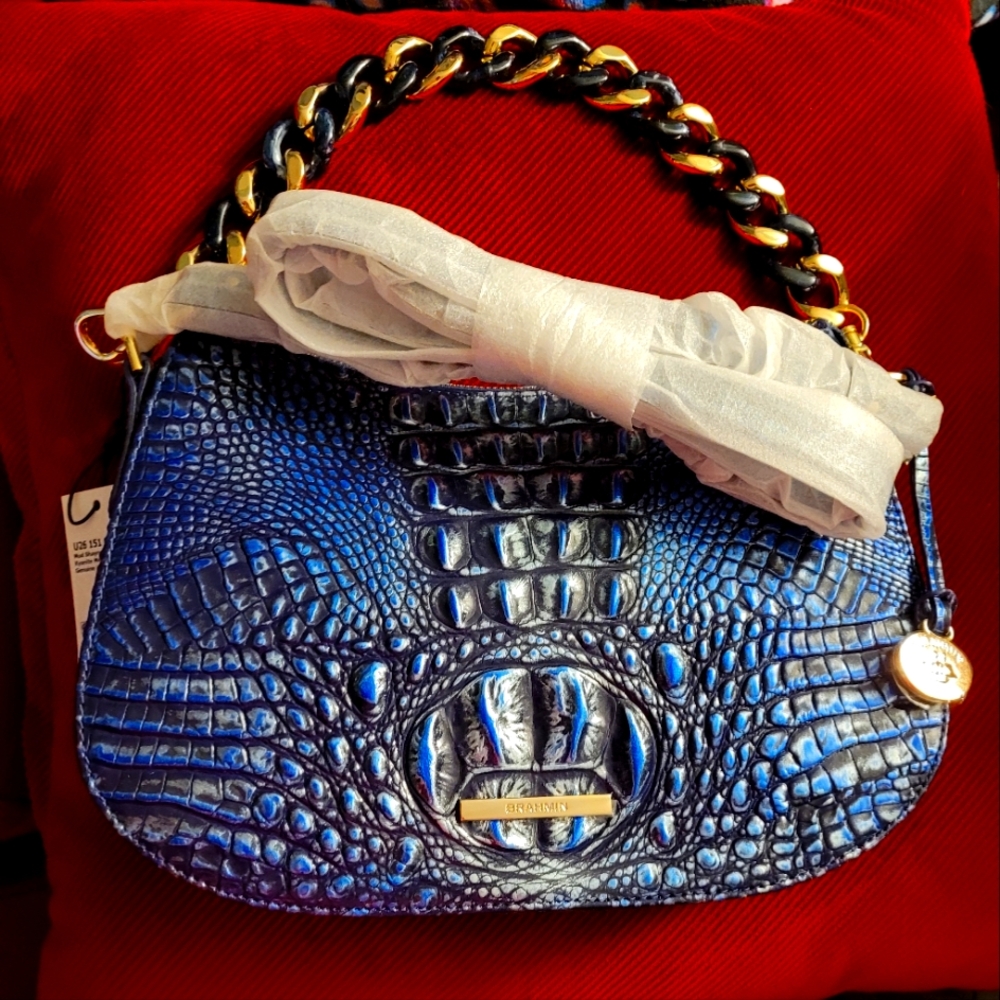 Brahmin Mod Shayna handbag  "Kyanite melbourne " Nwt - Picture 10 of 16